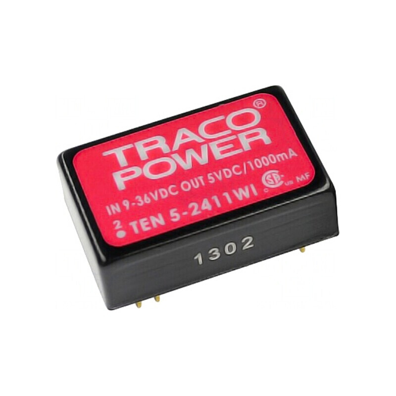 Convertor: DC/DC 5W Uintr: 9÷36V Uieş: 12VDC Uieş2: -12VDC DIP24: cod: TEN5-2422WI,  | Electronic-mag.ro | Componente Electronic