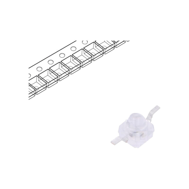 Emiţător IR; Gull wing; 940nm; transparent; 40mW; 12°; 1,15÷1,6VDC