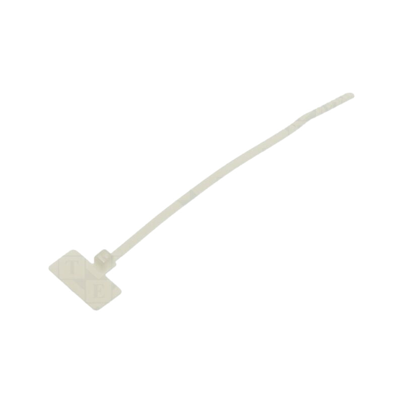Colier de strângere; cu etichetă; L: 109mm; W: 2,5mm; naturală