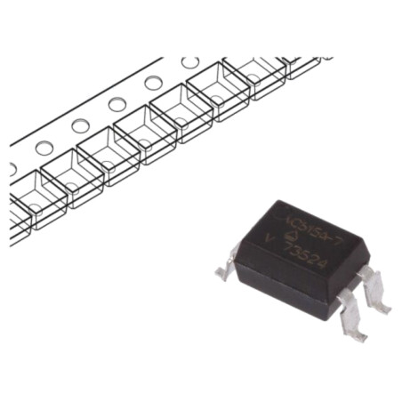 Optocuplor; SMD; Ch: 1; OUT: tranzistori; Uizol: 1,5kV; Uce: 70V