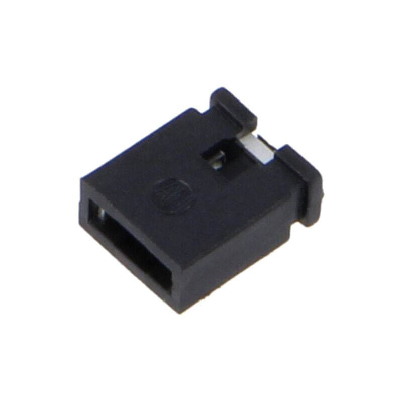 Conector: şiruri pini; jumper; mamă; 2,54mm; 1x2; neagră