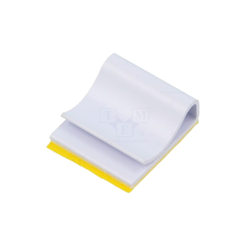 Baze pentru coliere de strângere autoadezive; PVC; gri