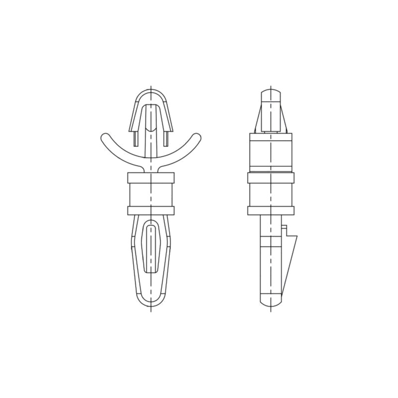 Distanţier PCB; poliamidă 66; Lung: 12,7mm; clichet/clichet
