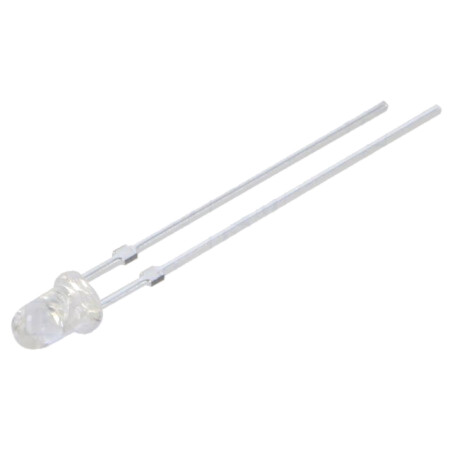 LED; verde; 3mm; 22000÷25000mcd; 30°; Parte frontală: convex; 102mW