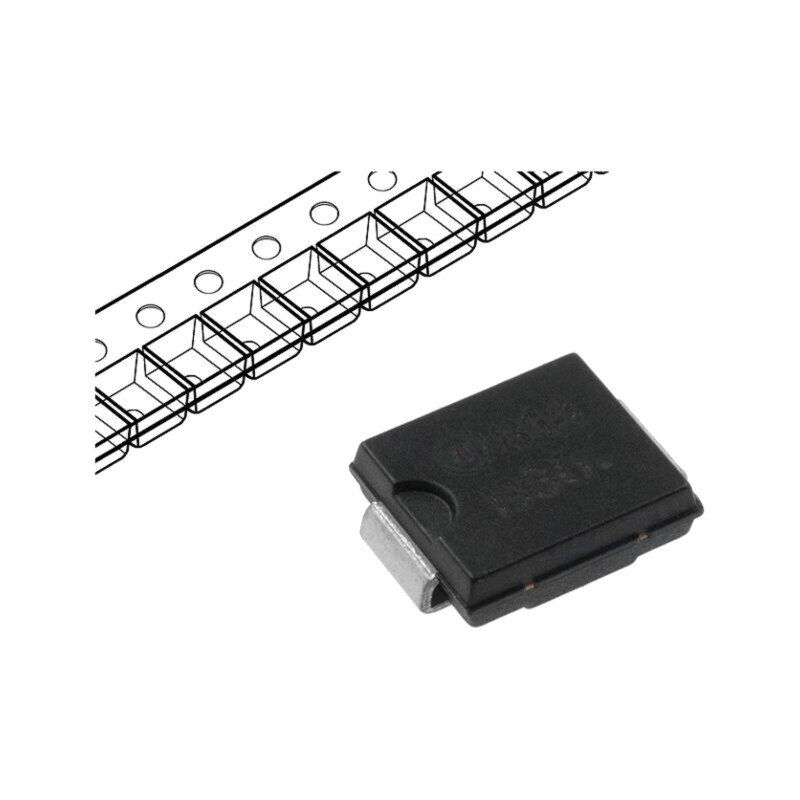 Diodă: TVS; 1,5kW; 44,4V; 23,3A; bidirecţională; SMC; rolă,bandă