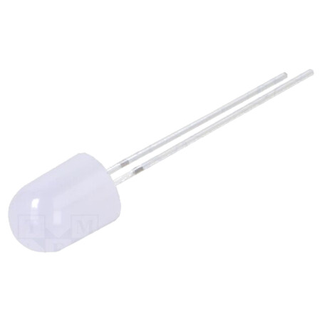 LED; alb cald; 8mm; 750÷1120mcd; 30°; Parte frontală: convex; 102mW