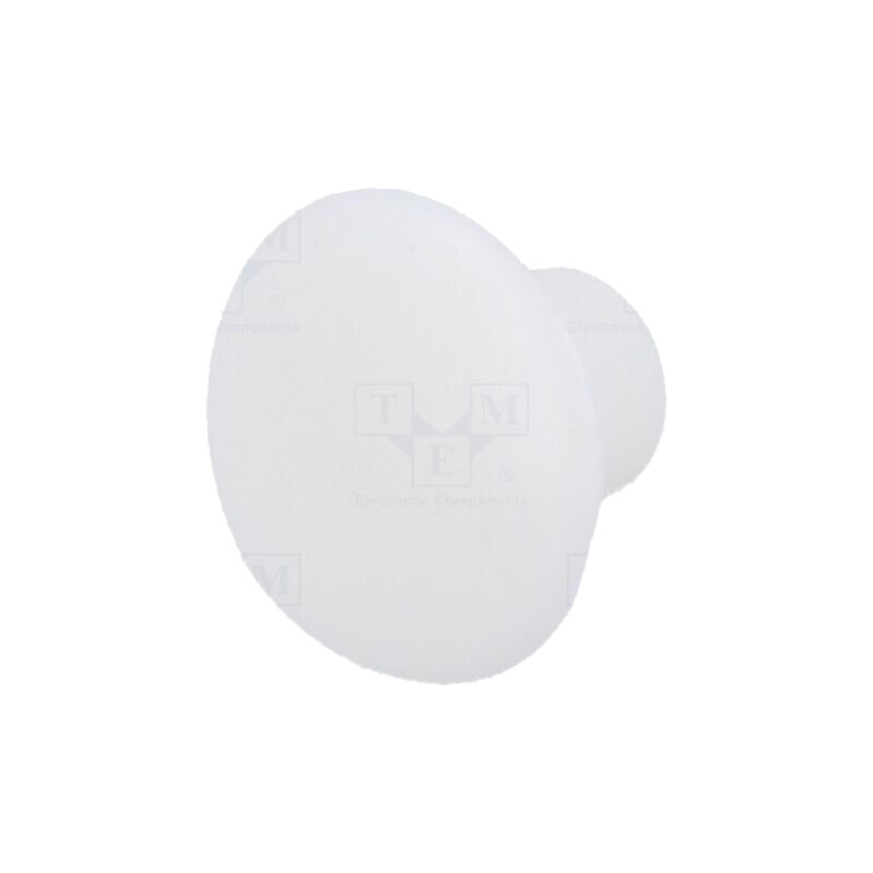 Capac de protecţie; H: 5,2mm; cu împingere; Diam.flanşă: 9mm; albă