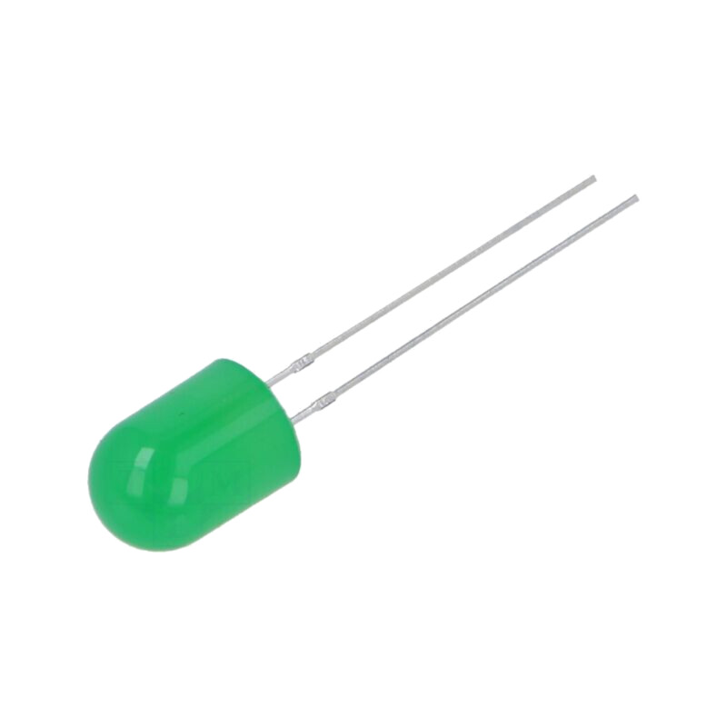 LED; verde; 8mm; 750÷1120mcd; 30°; Parte frontală: convex; -30÷85°C