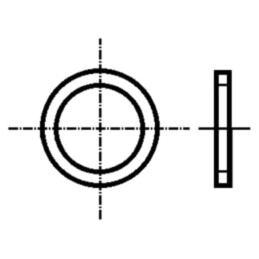 Şaibă; rotundă; M13; D17mm; h2mm; oţel; Acoperire: zinc; BN 739