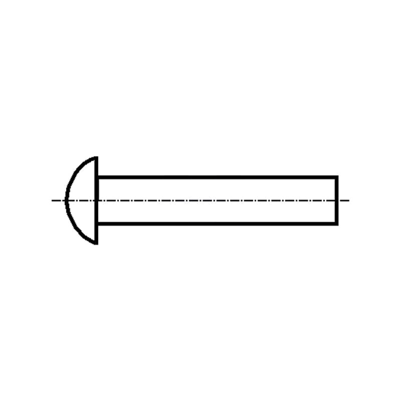 Diblu; cupru; Diam.nit: 4mm; Lung.nit: 6mm; BN 126; DIN 660
