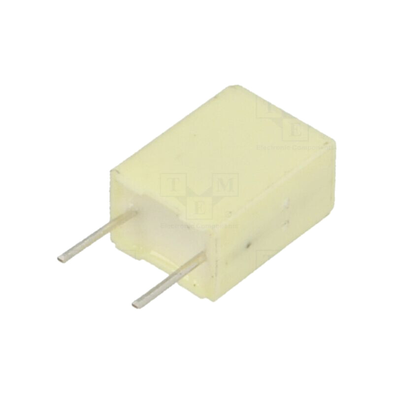 Condensator: cu poliester; 1uF; 40VAC; 63VDC; 5mm; ±10%; 7,2x5x10mm