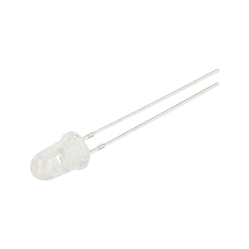 LED; portocalie; 5mm; 50000÷60000mcd; 8°; Parte frontală: convex
