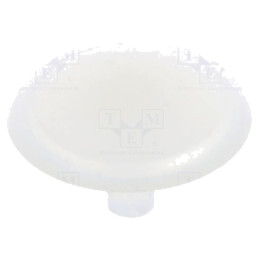 Capac de protecţie; H: 12mm; cu împingere; Diam.flanşă: 12mm; albă
