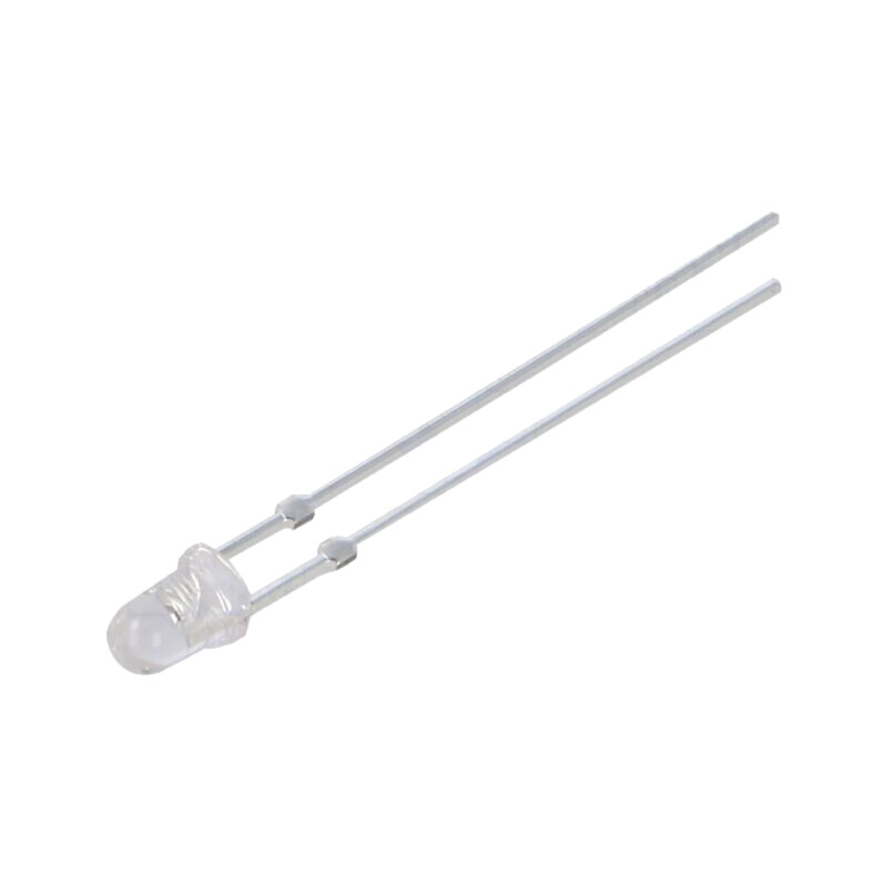 LED; portocalie; 3mm; 4200÷5800mcd; 30°; Parte frontală: convex