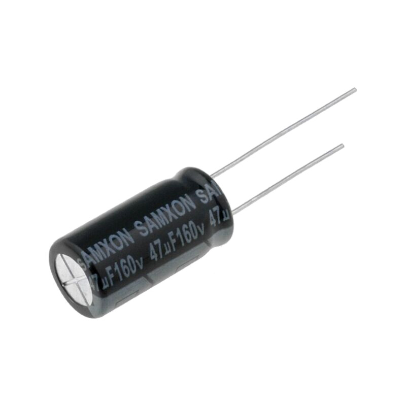 Condensator: electrolitic; THT; 47uF; 160VDC; Ø10x20mm; Raster: 5mm