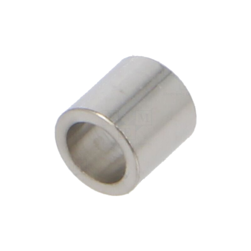 Manşon distanţier; 5mm; cilindric; alamă; nichel; Diam.ext: 5mm