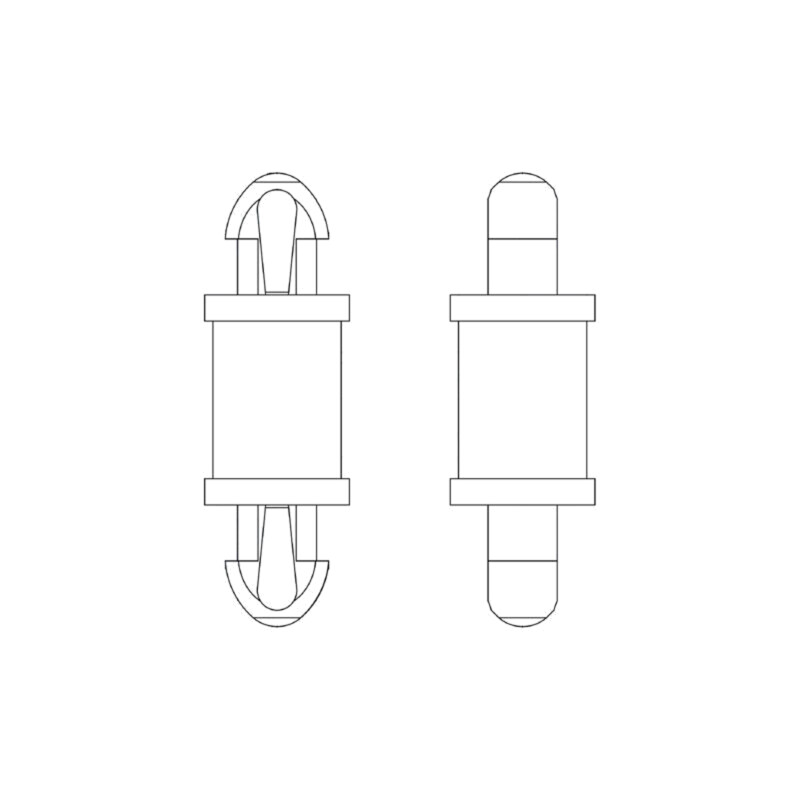 Distanţier PCB; poliamidă 66; Lung: 9,5mm; clichet/clichet; 8G808