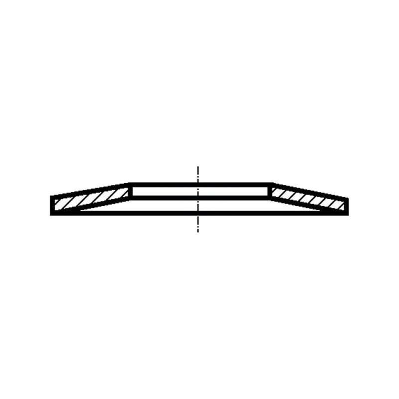Şaibă; arc-disc,elastică; D12mm; h0,85mm; oțel inoxidabil