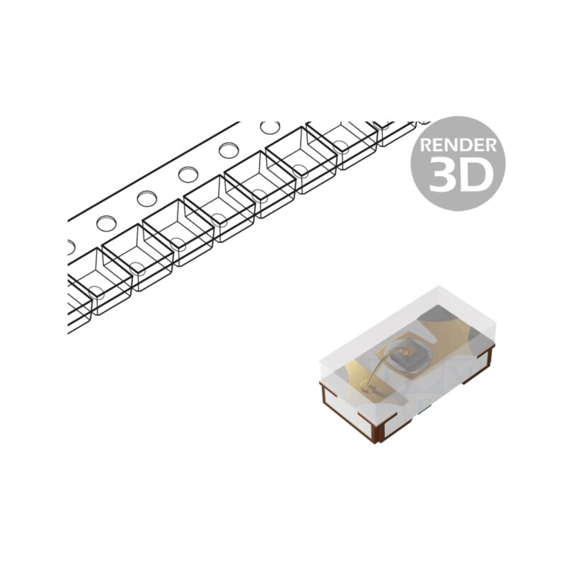 LED; portocalie; SMD; 0402; 60÷150mcd; 2÷2,4VDC; 0,45x0,25x0,2mm