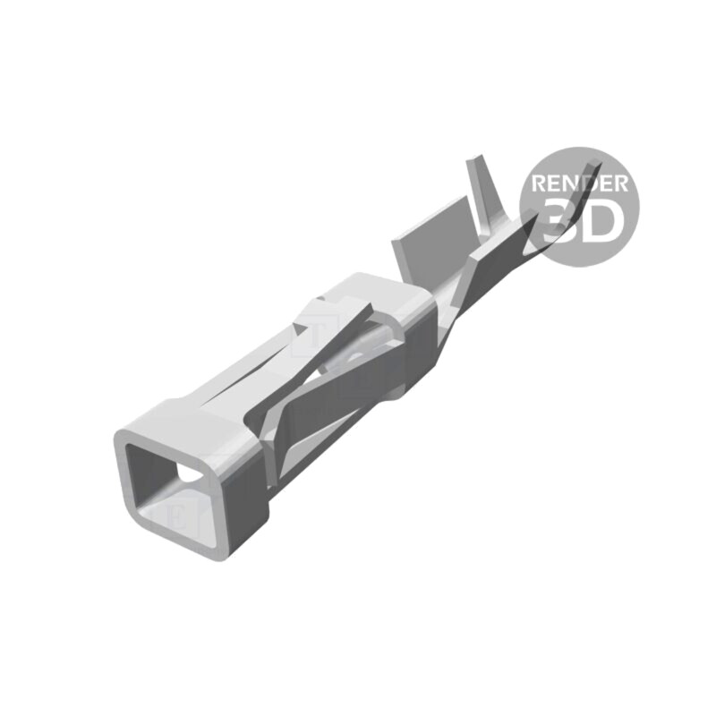 Pin; mamă; aliaj cupru; aurit; 0,12÷0,4mm2; 26AWG÷22AWG; rolă; 3A