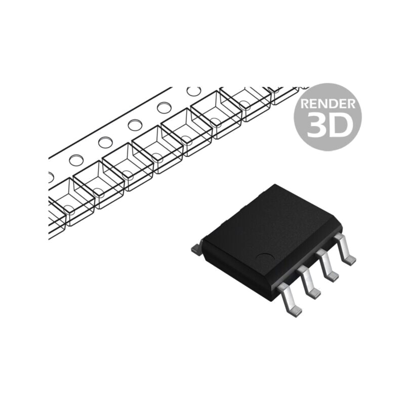 Tranzistor: P-MOSFET x2; unipolar; -30V; -3,1A; Idm: -20A; 1,1W; SO8