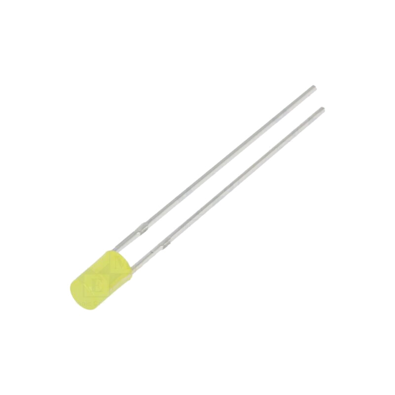 LED; galbenă; 3mm; 330÷500mcd; 140°; Parte frontală: plat