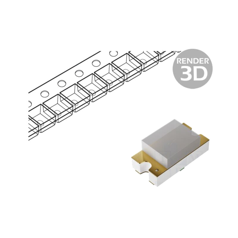 LED; roşie; SMD; 18mcd; 1,7÷2,4VDC; 3,2x1,5x1mm; 140°; 20mA