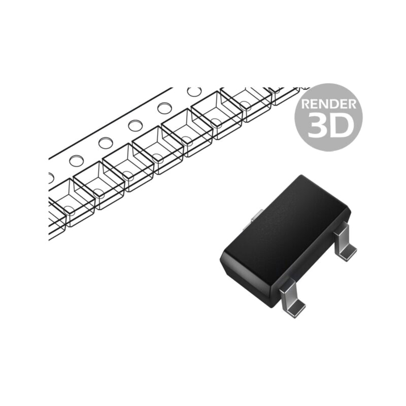 Tranzistor: PNP; bipolar; 120V; 50mA; 200mW; SC59,SOT346