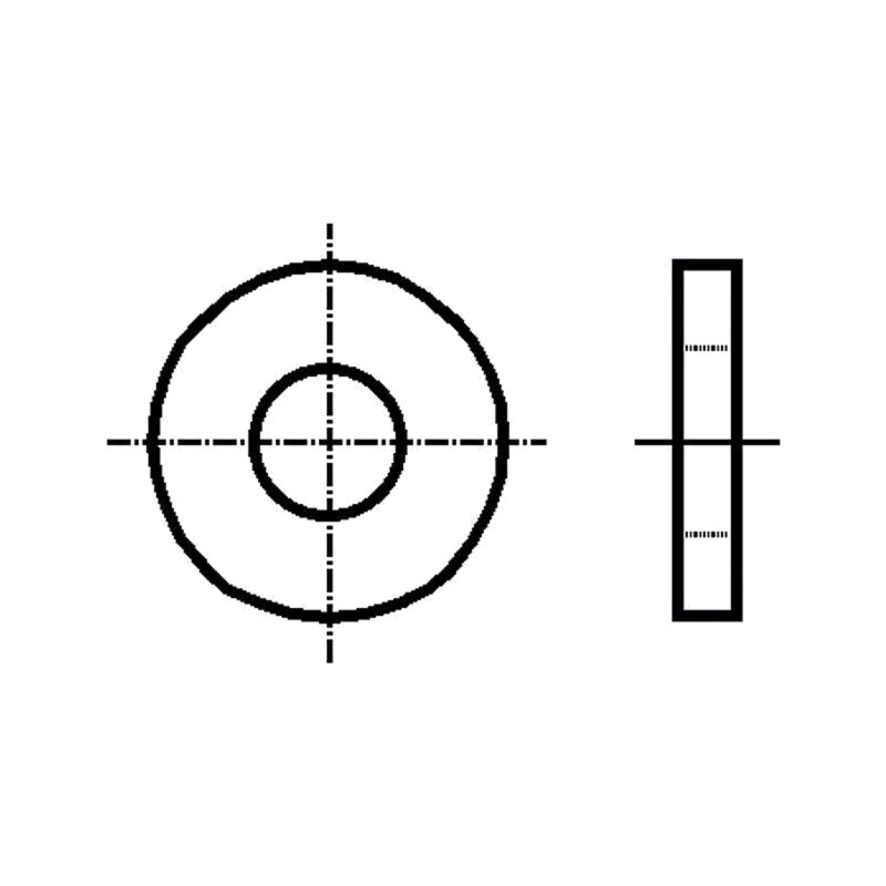 Şaibă; rotundă; M10; D25mm; h2mm; oţel; Acoperire: zinc; BN 737