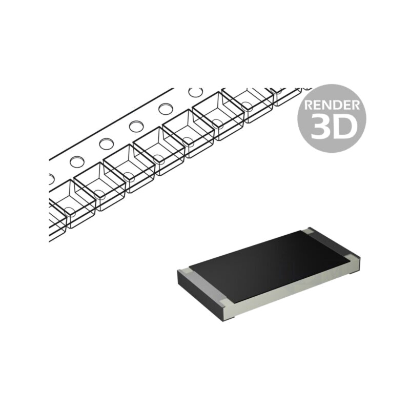 Rezistor: thick film; SMD; 2512; 2,2Ω; 1W; ±1%; -55÷155°C; 100ppm/°C