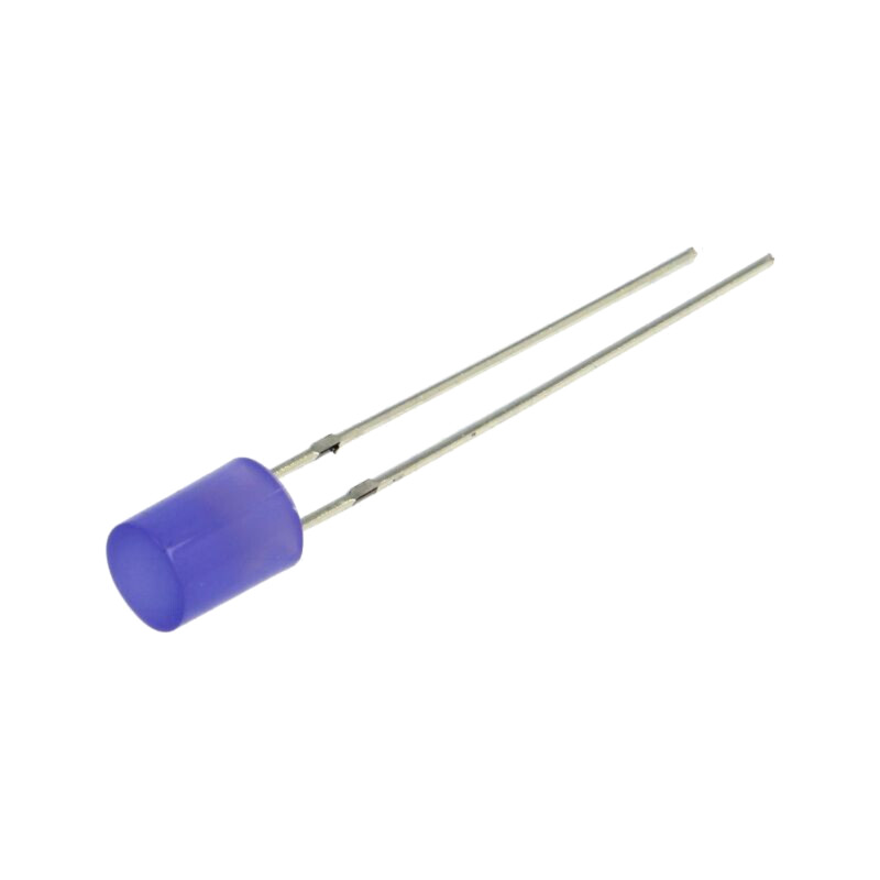 LED; albastru; 5mm; 220mcd; 140°; Parte frontală: plat; 3,1÷3,4VDC
