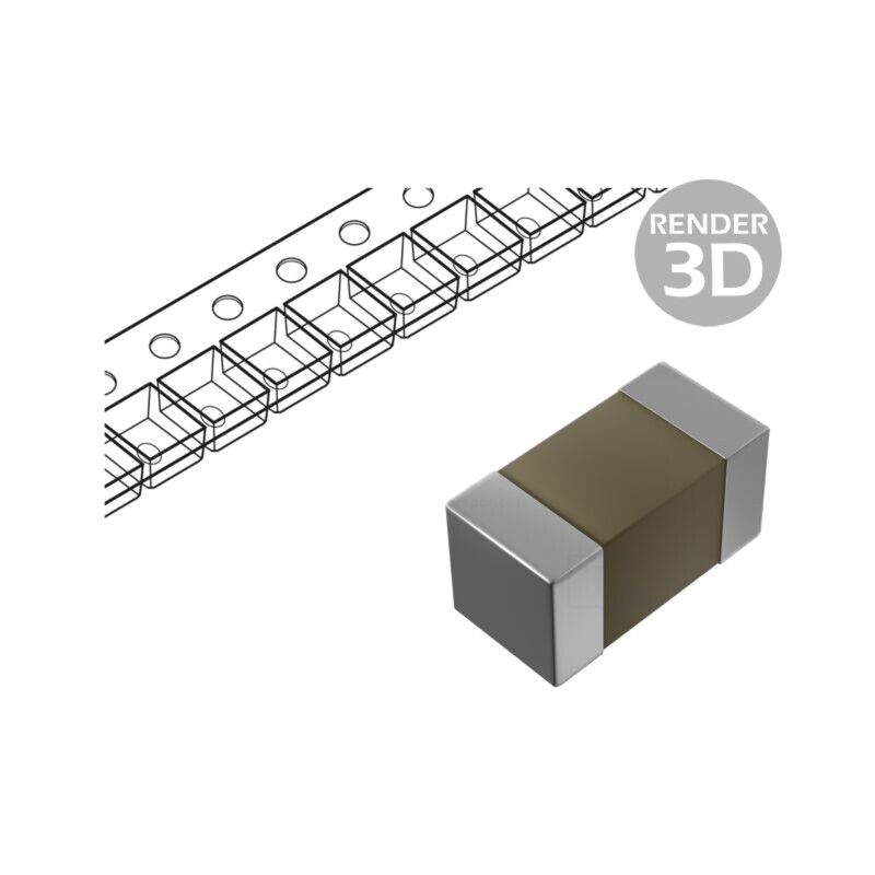 Condensator: ceramic; MLCC; 10nF; 100V; C0G (NP0); ±5%; SMD; 0603