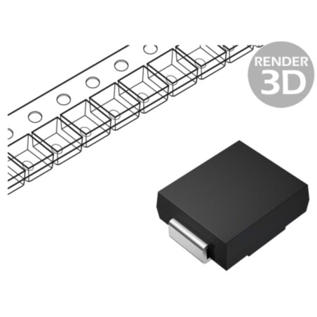 Diodă: TVS; 1kW; 7,22÷8V; 89,3A; unidirecţională; ±5%; SMB; 1.0SMBJ