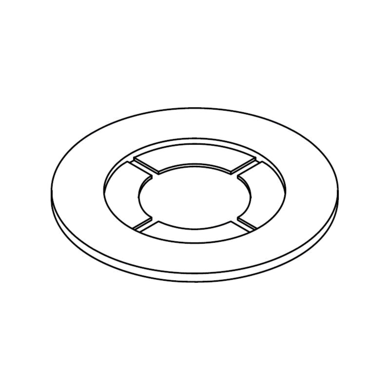 Şaibă; rotundă; D9,9mm; h0,81mm; poliamidă