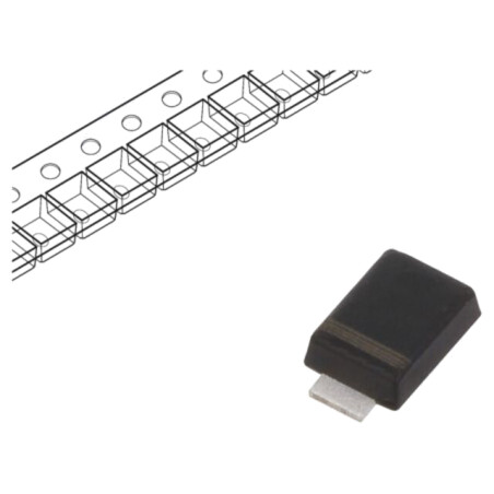 Diodă: redresoare Schottky; SMA flat; SMD; 60V; 5A; rolă,bandă