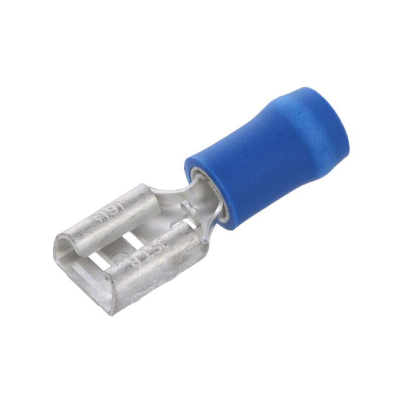 Terminal: plat; 6,3mm; 0,8mm; mamă; 1÷2,5mm2; crimpat; pe cablu