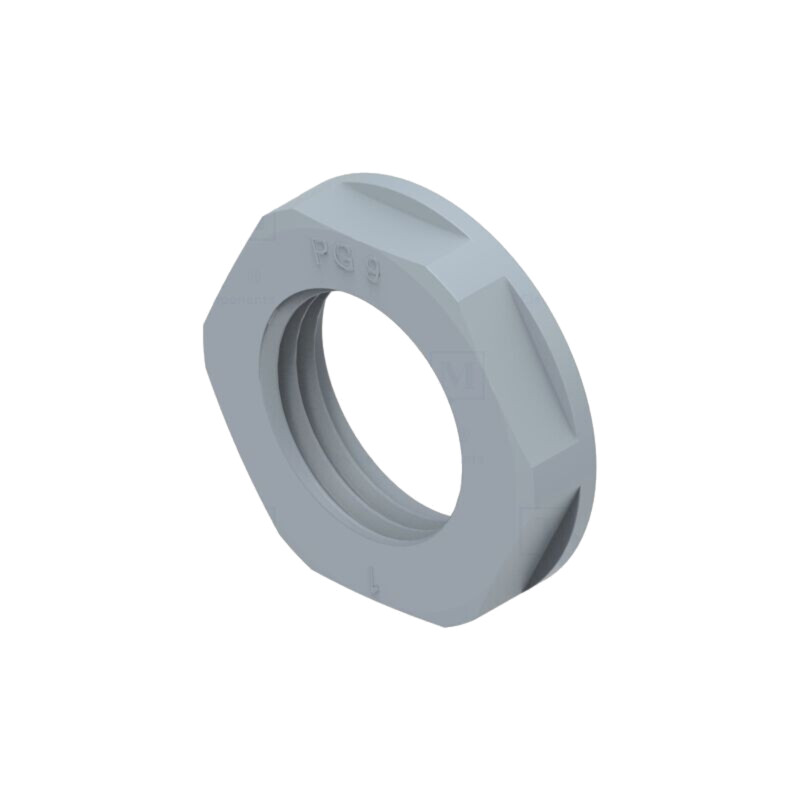 Piuliţă; PG9; poliamidă; 22mm; gri; Filet: PG; Entrelec