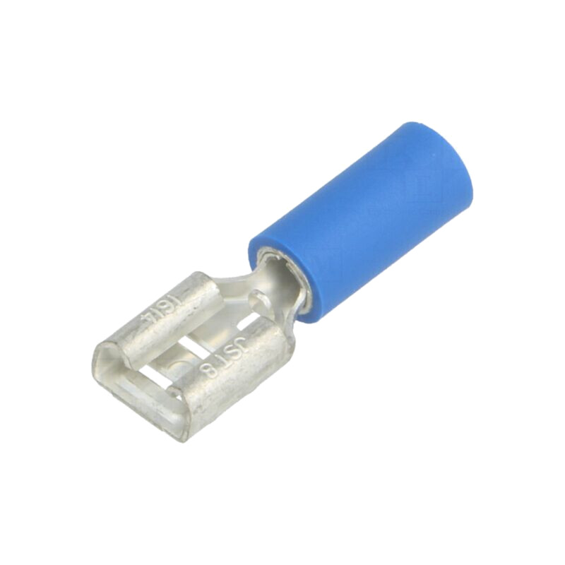 Terminal: plat; 6,3mm; 0,8mm; mamă; 1÷2,5mm2; crimpat; pe cablu
