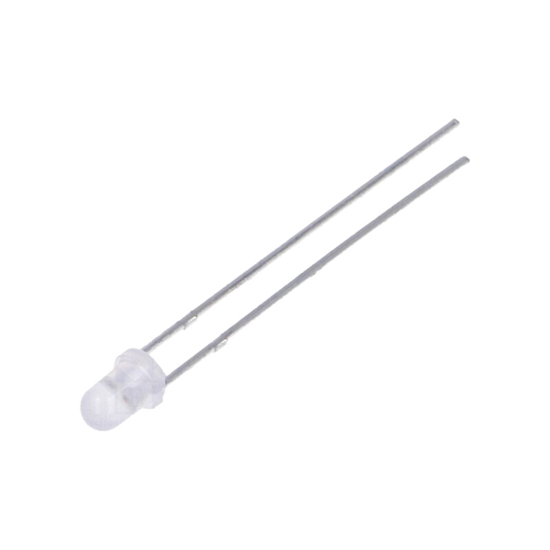 LED; roşie/galben-verde; 3mm; 60°; Parte frontală: convex