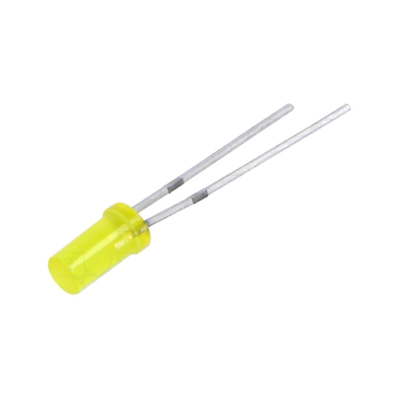 LED; galbenă; 3mm; 25mcd; 120°; Parte frontală: convex; 2,4VDC