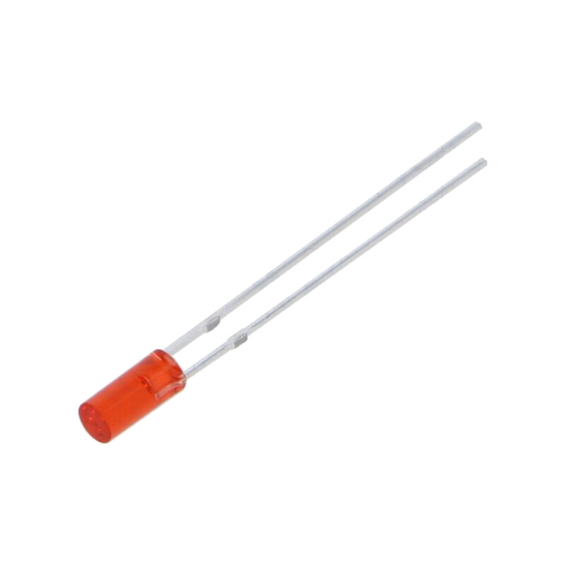 LED; roşie; 3mm; 150÷220mcd; 110°; Parte frontală: plat; 2,1÷2,6VDC