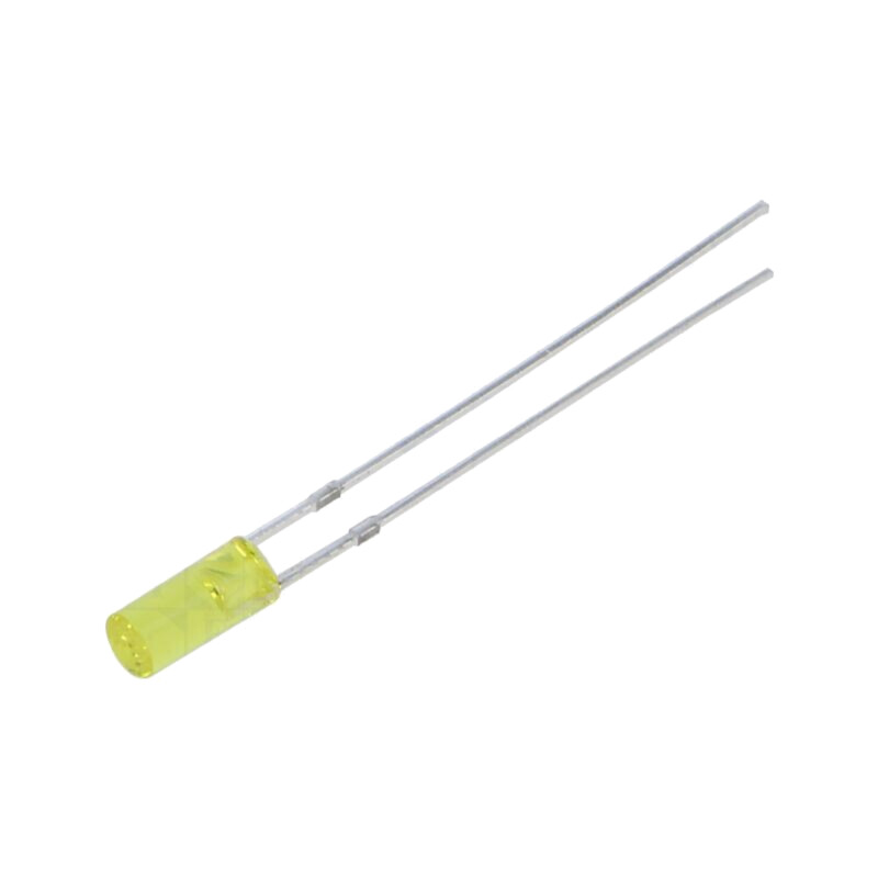 LED; galbenă; 3mm; 150÷220mcd; 110°; Parte frontală: plat; -30÷85°C