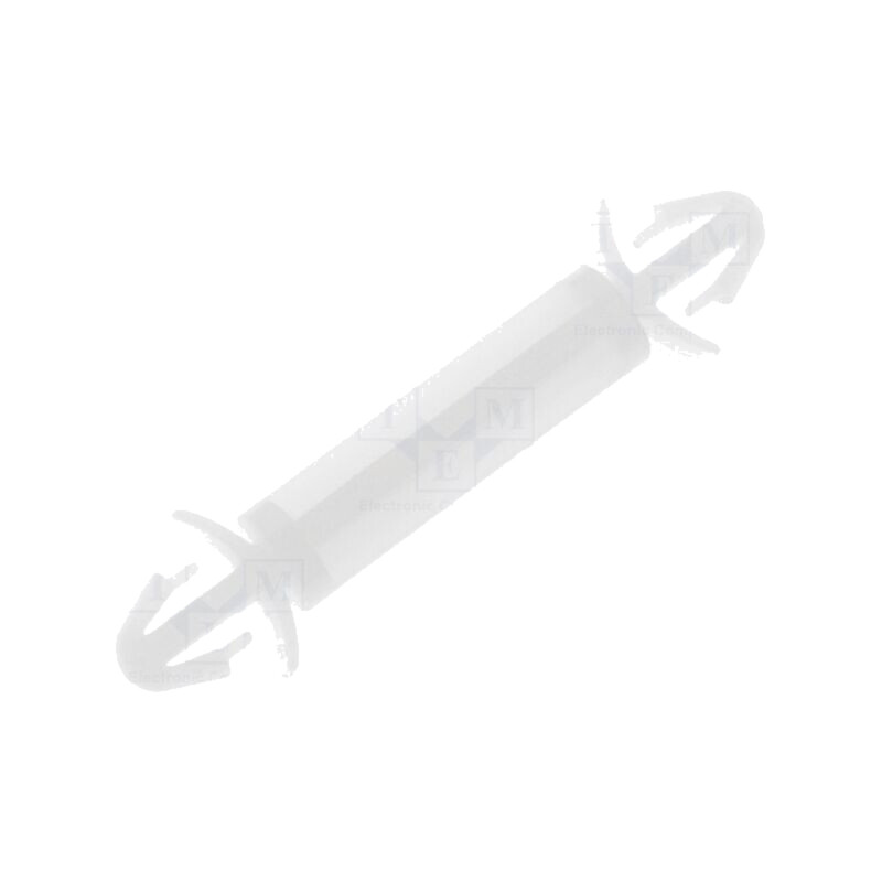 Distanţier PCB; poliamidă; Lung: 16mm; clichet/clichet; naturală