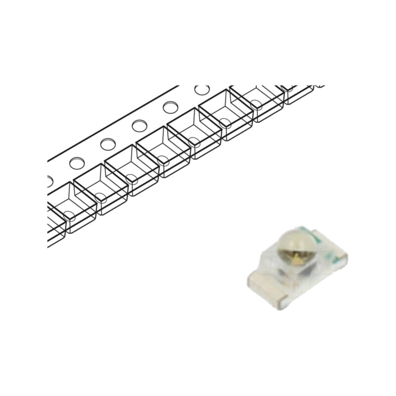 Emiţător IR; 940nm; 35°; 1,2÷1,7VDC; SMD; Dim: 1,6x0,8x0,95mm; 50mA