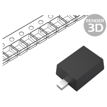Diodă: Zener; 0,2W; 3,9V; 5mA; SMD; rolă,bandă; SOD323F; Ir: 2,7uA