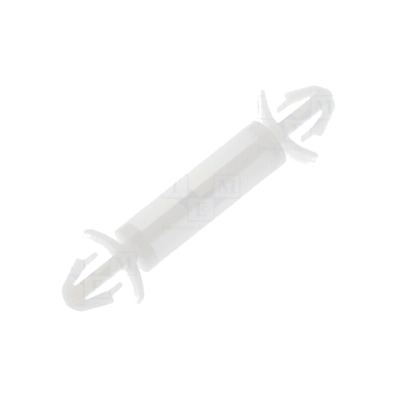 Distanţier PCB; poliamidă; Lung: 15mm; clichet/clichet; naturală