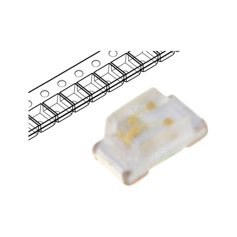 LED; verde; SMD; 0603; 120÷220mcd; 2,5÷3,4VDC; 1,6x0,8x0,6mm; 120°