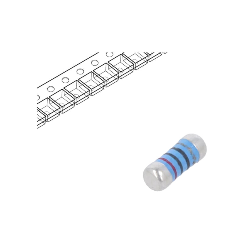 Rezistor: metal film; SMD; 0204 MiniMELF; 20Ω; 0,4W; ±0,5%; CSRV