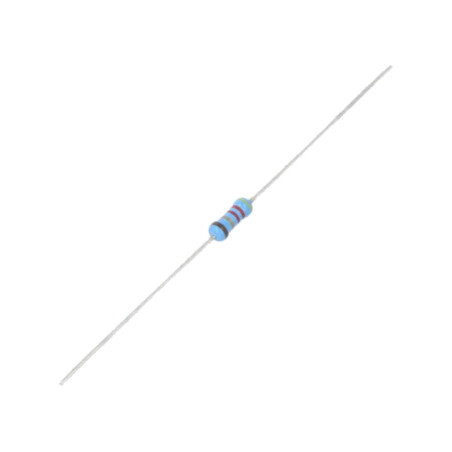 Rezistor: thin film; THT; 42,2Ω; 600mW; ±1%; Ø0,6x28mm; Ø2,5x6,5mm