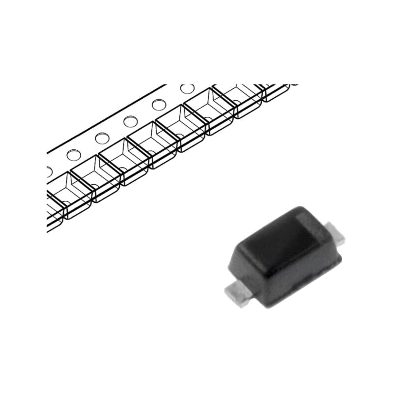Diodă: Zener; 0,2W; 4,3V; SMD; rolă,bandă; SOD523; o singură diodă